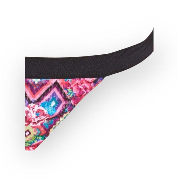 new Beach Bunny ❉ Mixed Pink Print Strawberry Fields ❉ Bikini Bottoms ❉ L XL - Picture 10 of 16